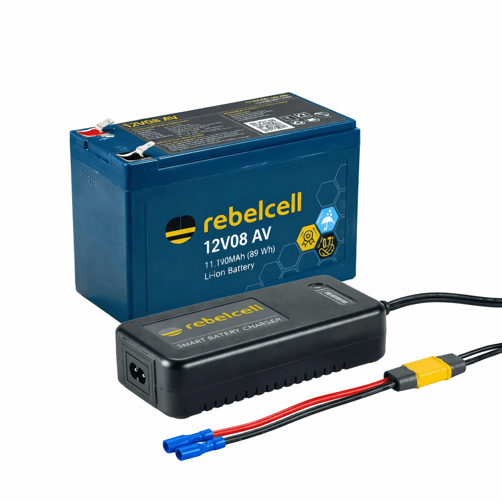12V08 AV li-ion battery with Charger 12.6V4A Li-ion with XT60