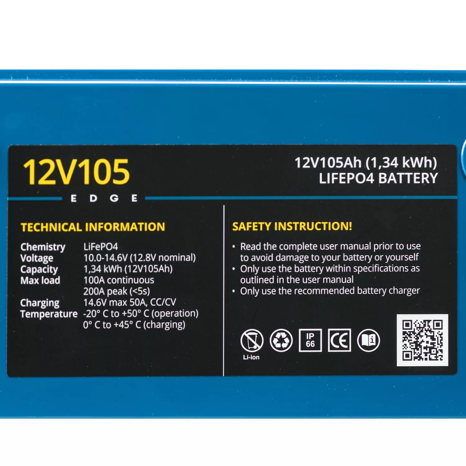 12V105 EDGE battery – dummy