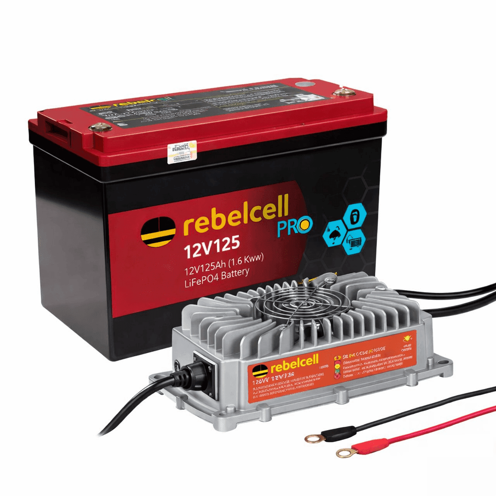 12V125 PRO LifePo4 (1,6 kWh) with Charger 14.6V20A LiFePO4 waterproof