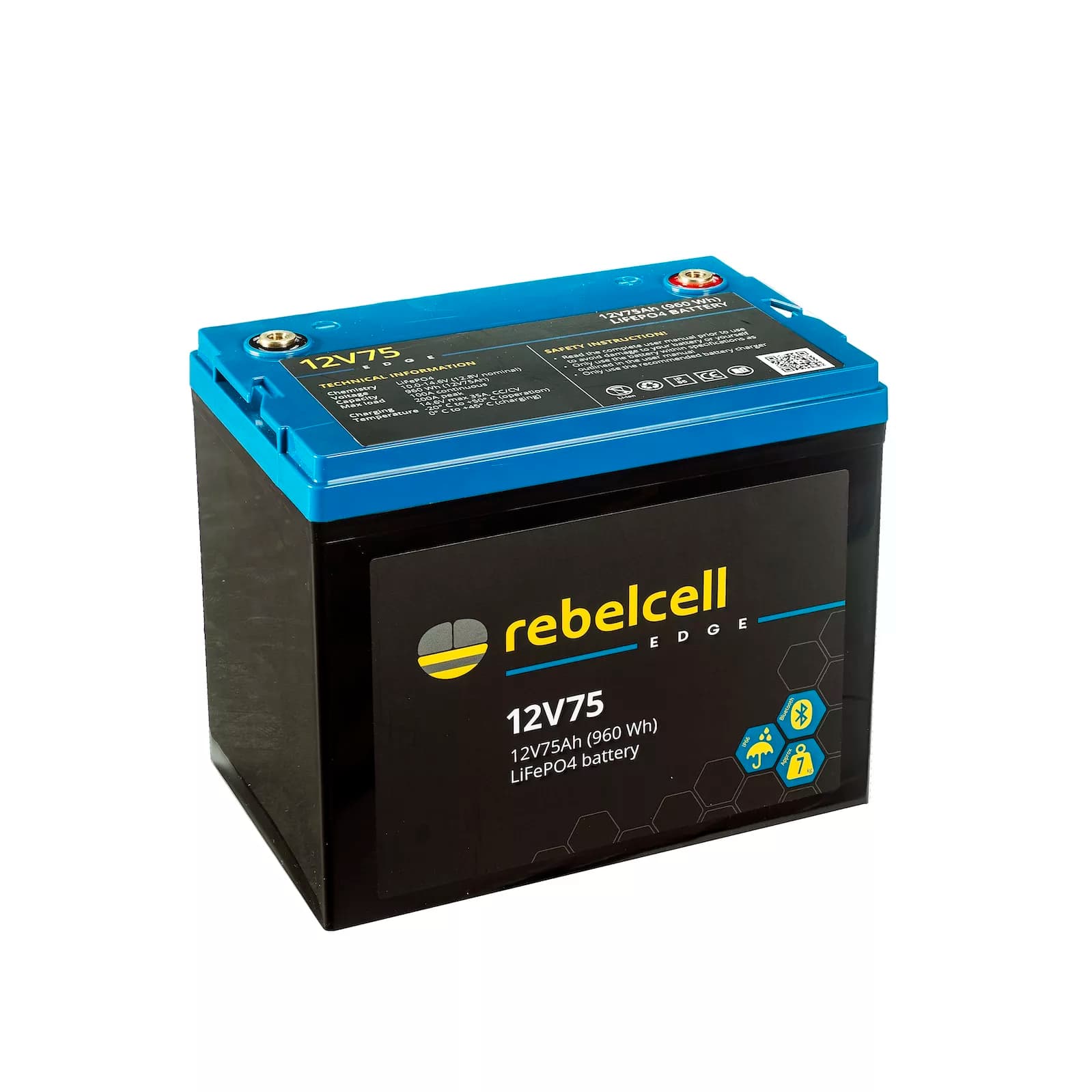 12V75 EDGE LiFePO4 battery
