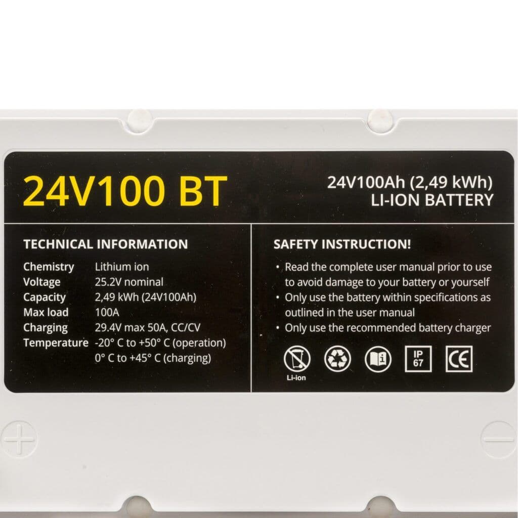 Baterie cu litiu 24V100 BT Resale Cat – A 3
