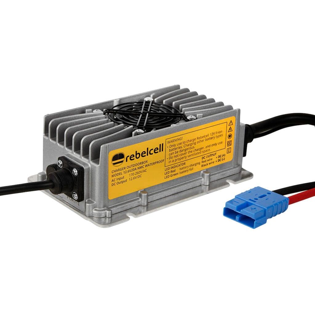 12.6V20A Lithium charger for Outdoorbox waterproof (IP65)