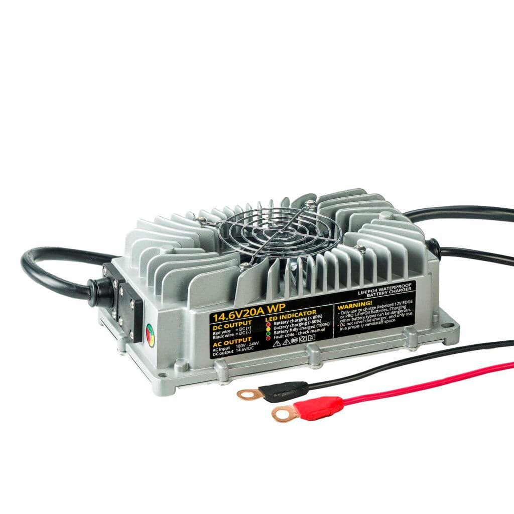 14.6V20A LiFePO4 charger waterproof (IP65)