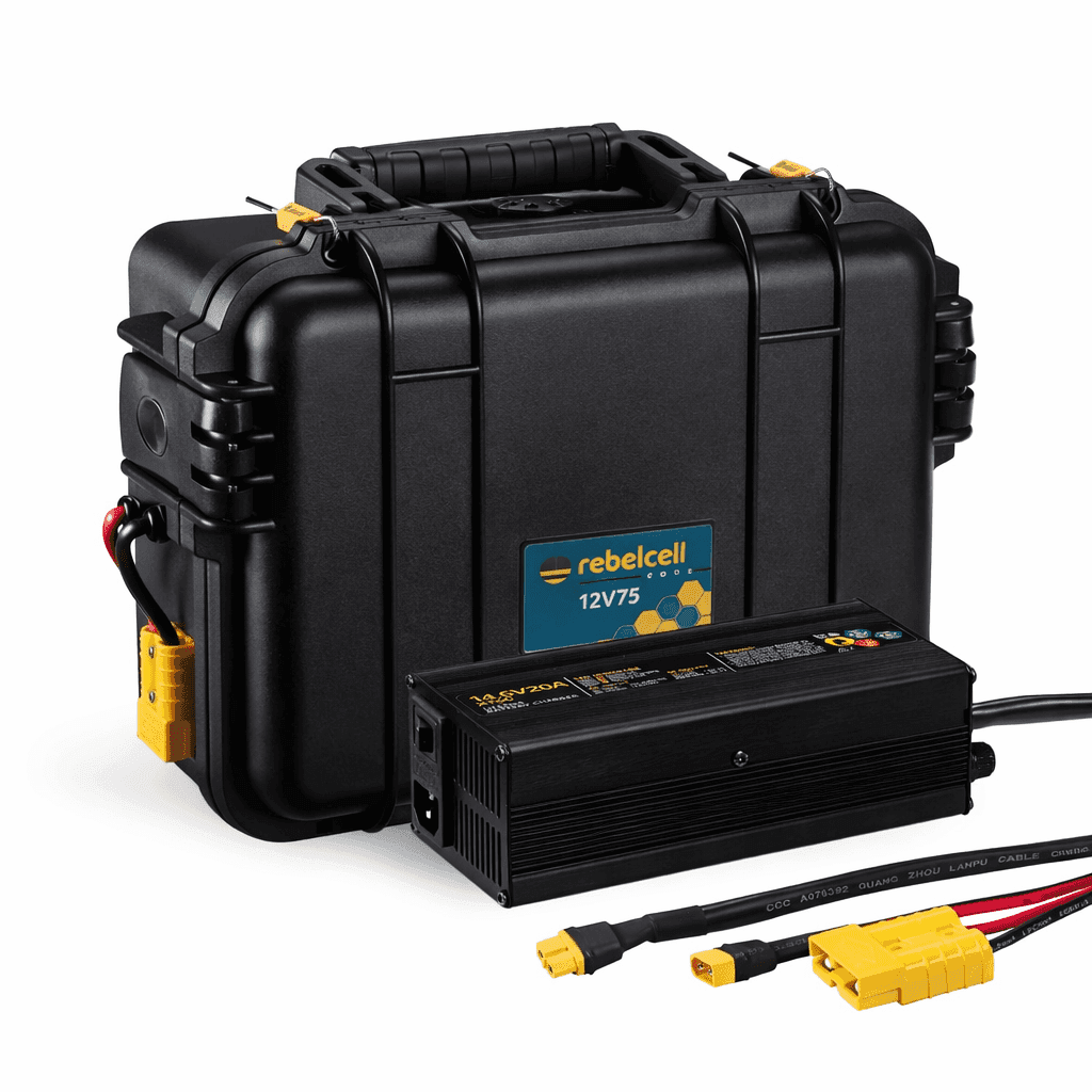 Outdoorbox EDGE 12.75 with Charger 14.6V20A LiFePO4 met XT60