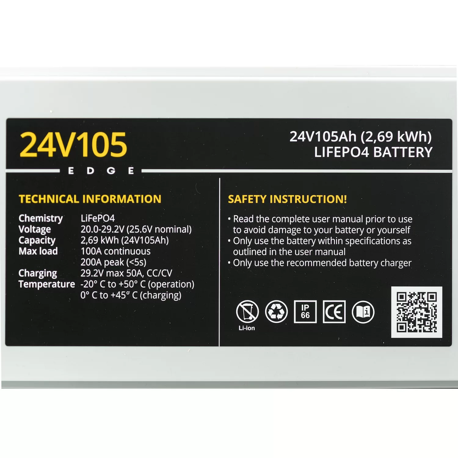 Baterie LiFePO4 24V105 EDGE 2