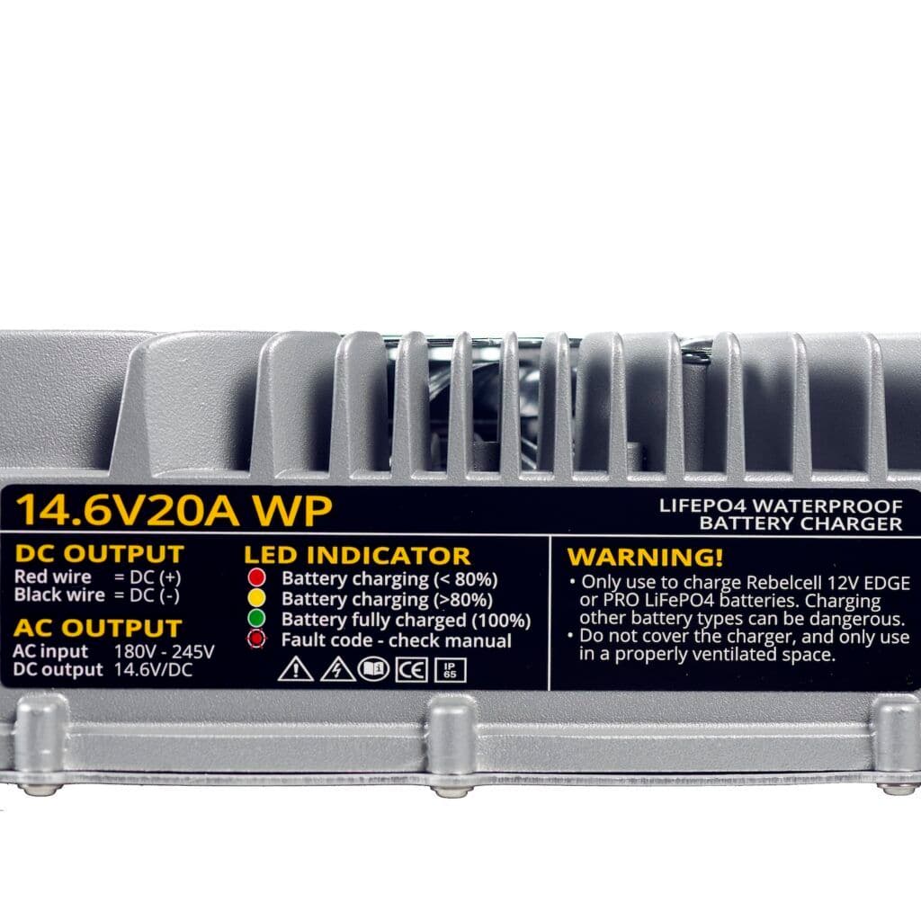 14.6V20A LiFePO4 charger waterproof (IP65) 4