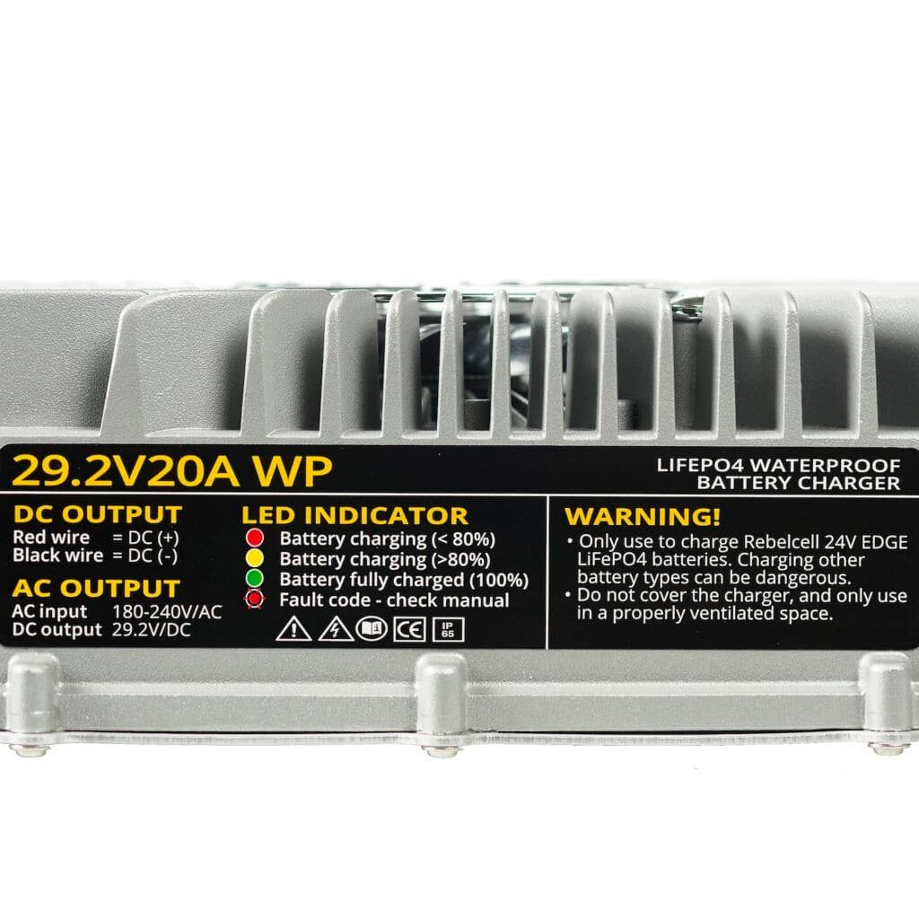 29.2V20A LiFePO4 charger waterproof (IP65) 4