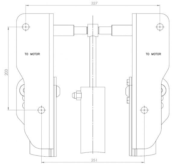 Hydraulic lift for outboard boat motor 3
