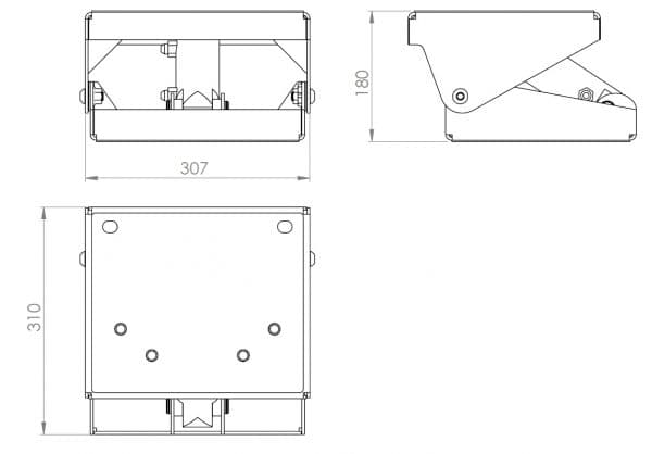 Boat motor elevator. Hydraulic trim for outboard boat motor